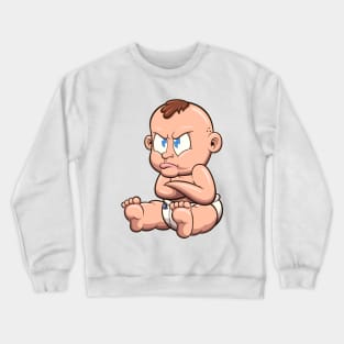 Cute Pouting Cartoon Baby Crewneck Sweatshirt